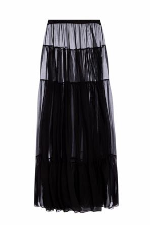 Ruffled silk skirt, zdjęcie 1 Ruffled silk skirt od Saint Laurent